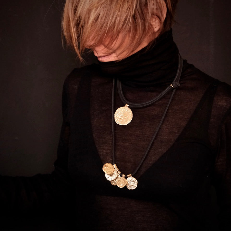 Sahara Molten Coin Necklace