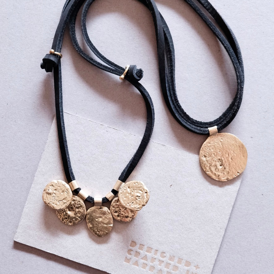Sahara Molten Coin Necklace