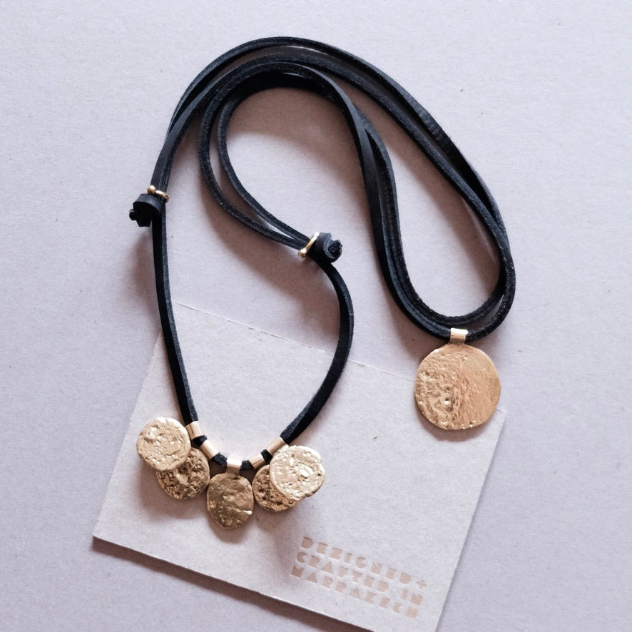 Sahara Molten Coin Necklace