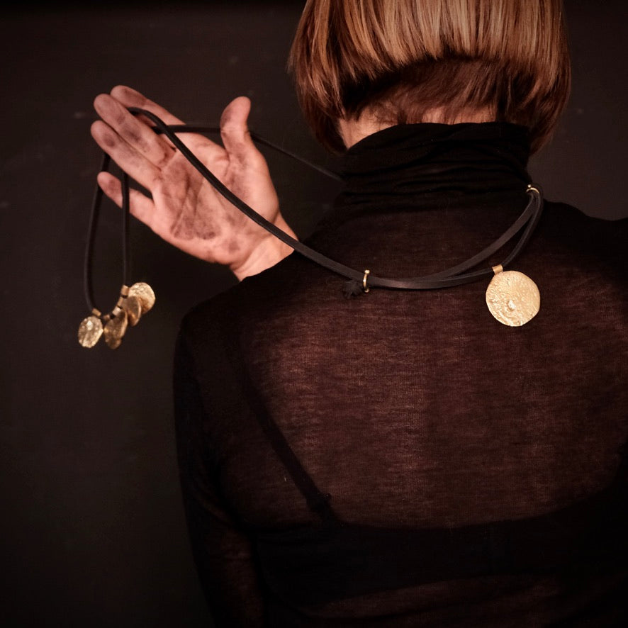 Sahara Molten Coin Necklace