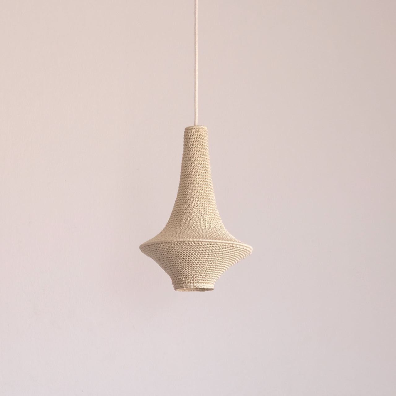 Wahad Small Crochet Lamp Marrakech Blush