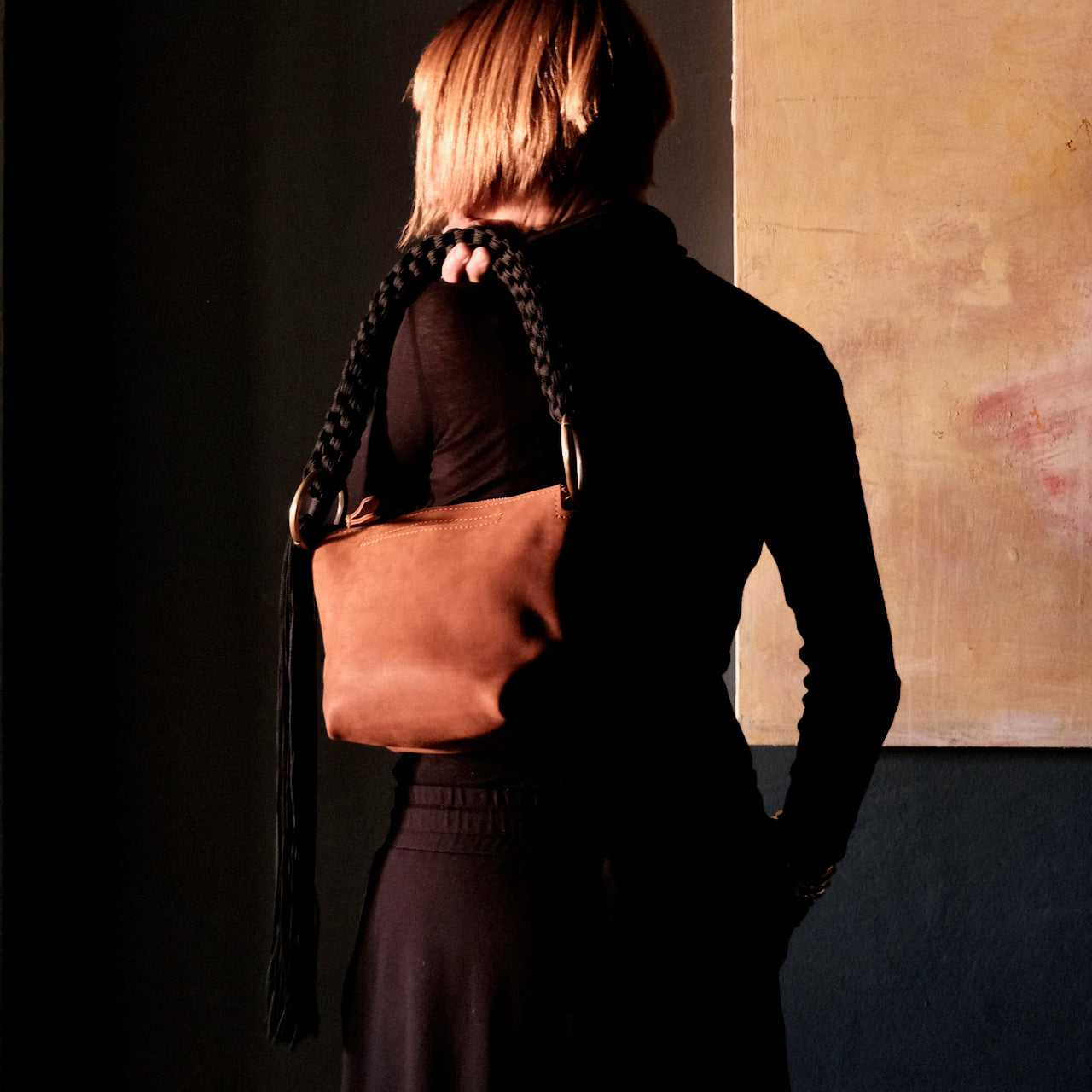 Ogda Mini Shoulder Bag - Cognac Leather