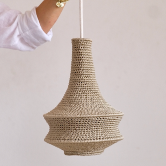 Joosh Mini Crochet Lamp Moroccan Clay