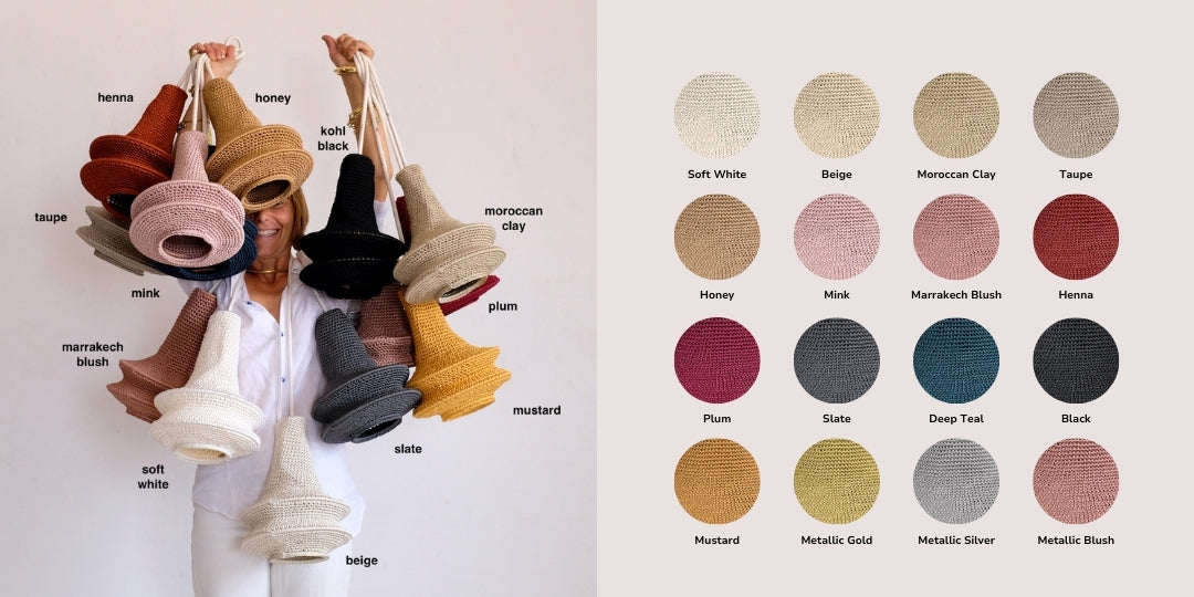 Joosh Small Crochet Lamp Taupe