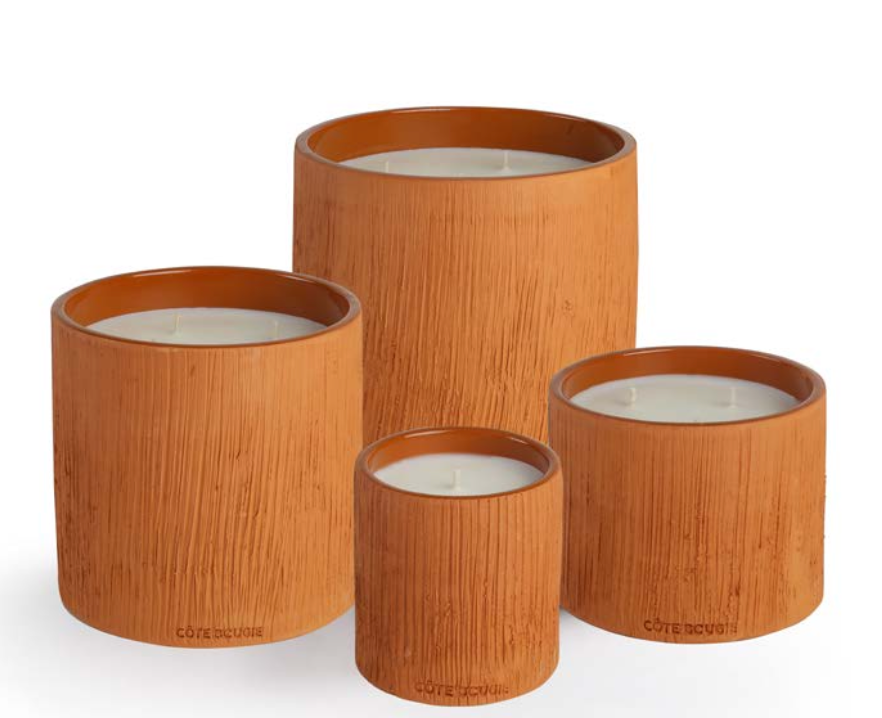 Streak Candle Terracotta Medium