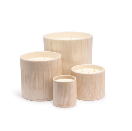 Streak White Candle Medium