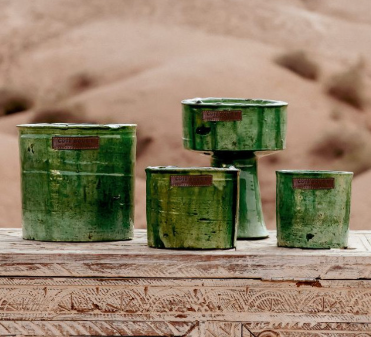 Tamegroute Candle Green Medium