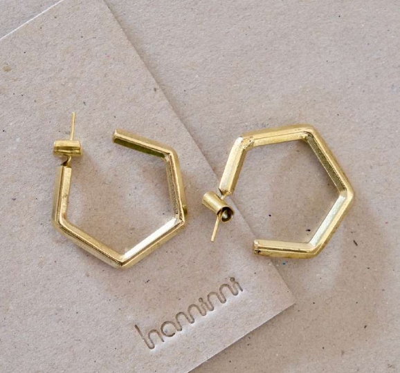 HEX Hoop Earrings