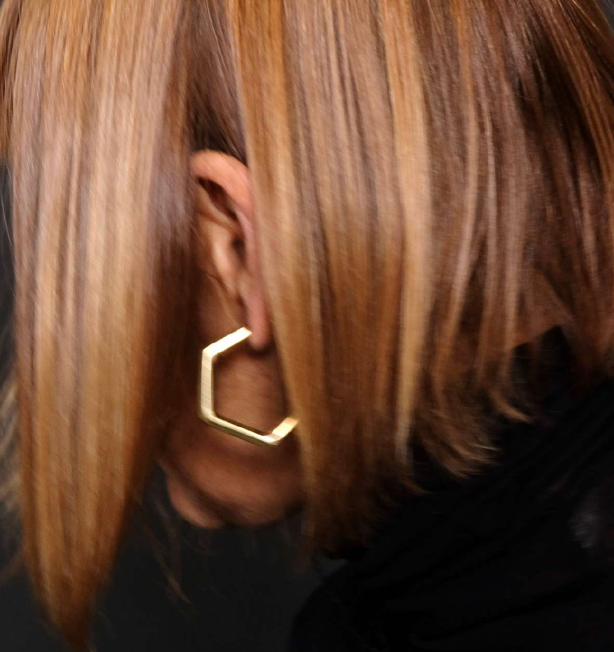HEX Hoop Earrings