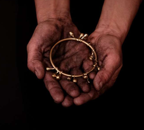 Sahara Molten Cluster Bangle