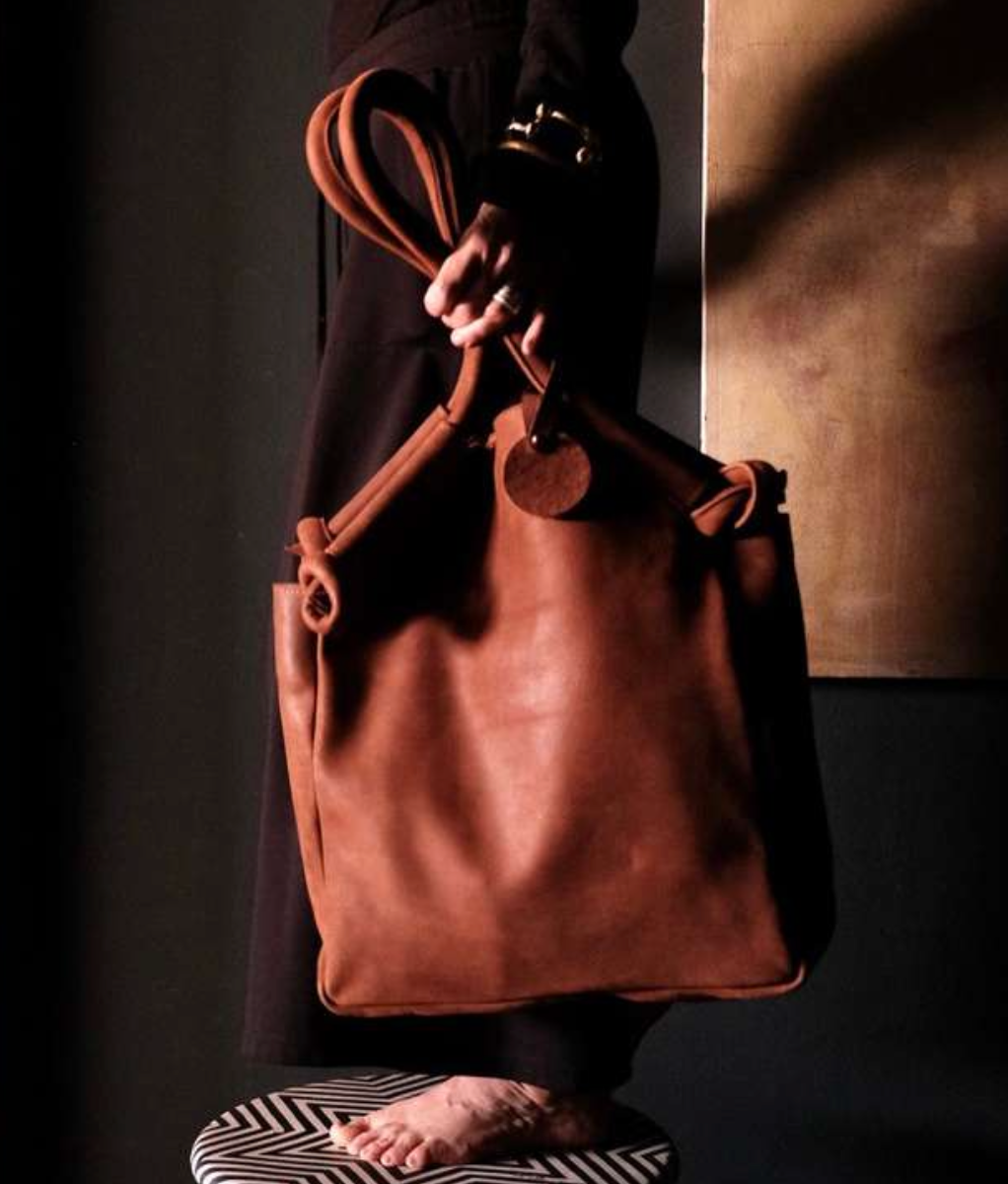 Hayat Carryall Bag - Cognac Leather